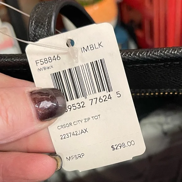 Coach City Tote Black Bag new with tags - Picture 8 of 8